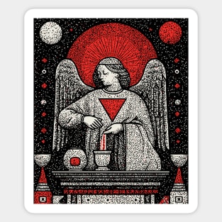 Temperance Angel of Balance Tarot Art Sticker